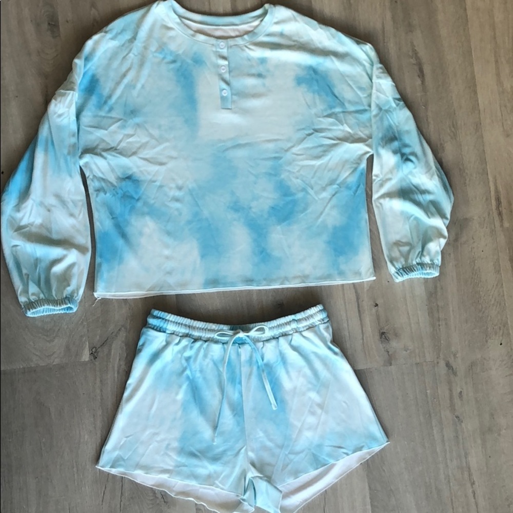 Tie-Dye Pajama Two-Piece Set